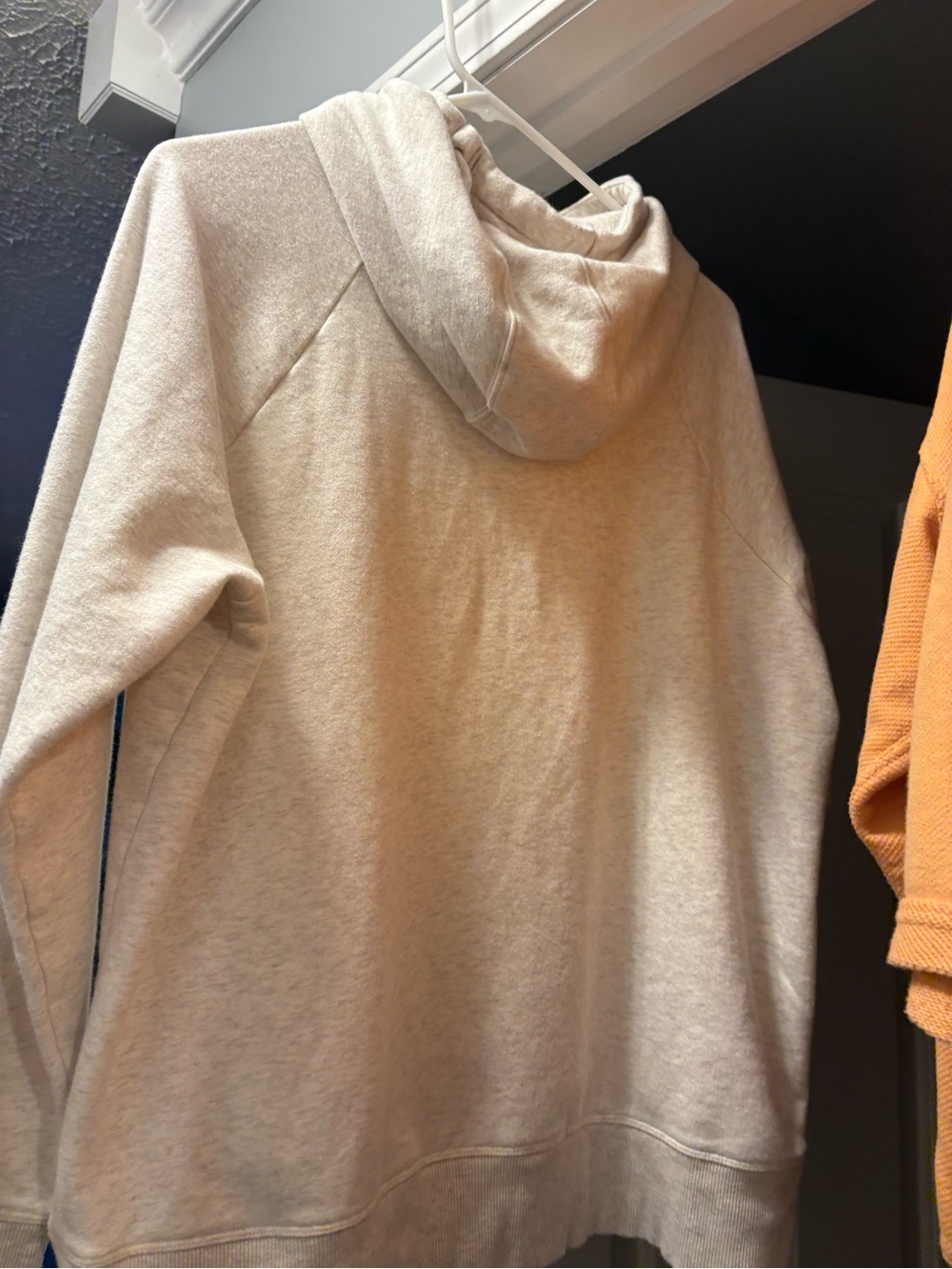 Women’s  Lightweight Hooded Sweatshirt - Cream size xl